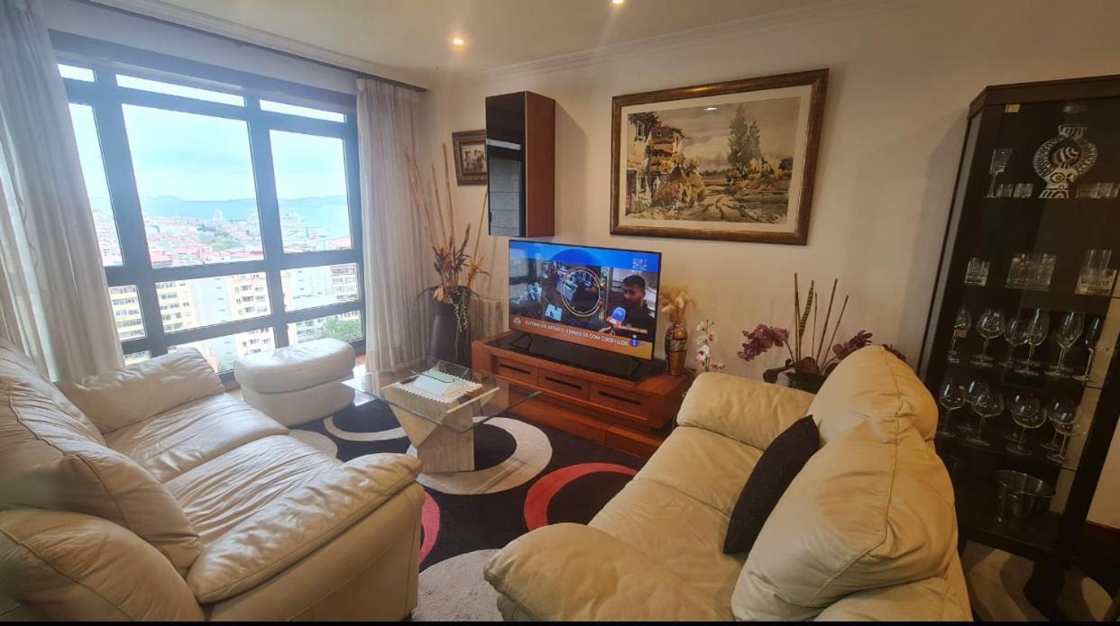 Fabuloso Apartamento Con Vistas A La Ria De Vigo Exterior foto